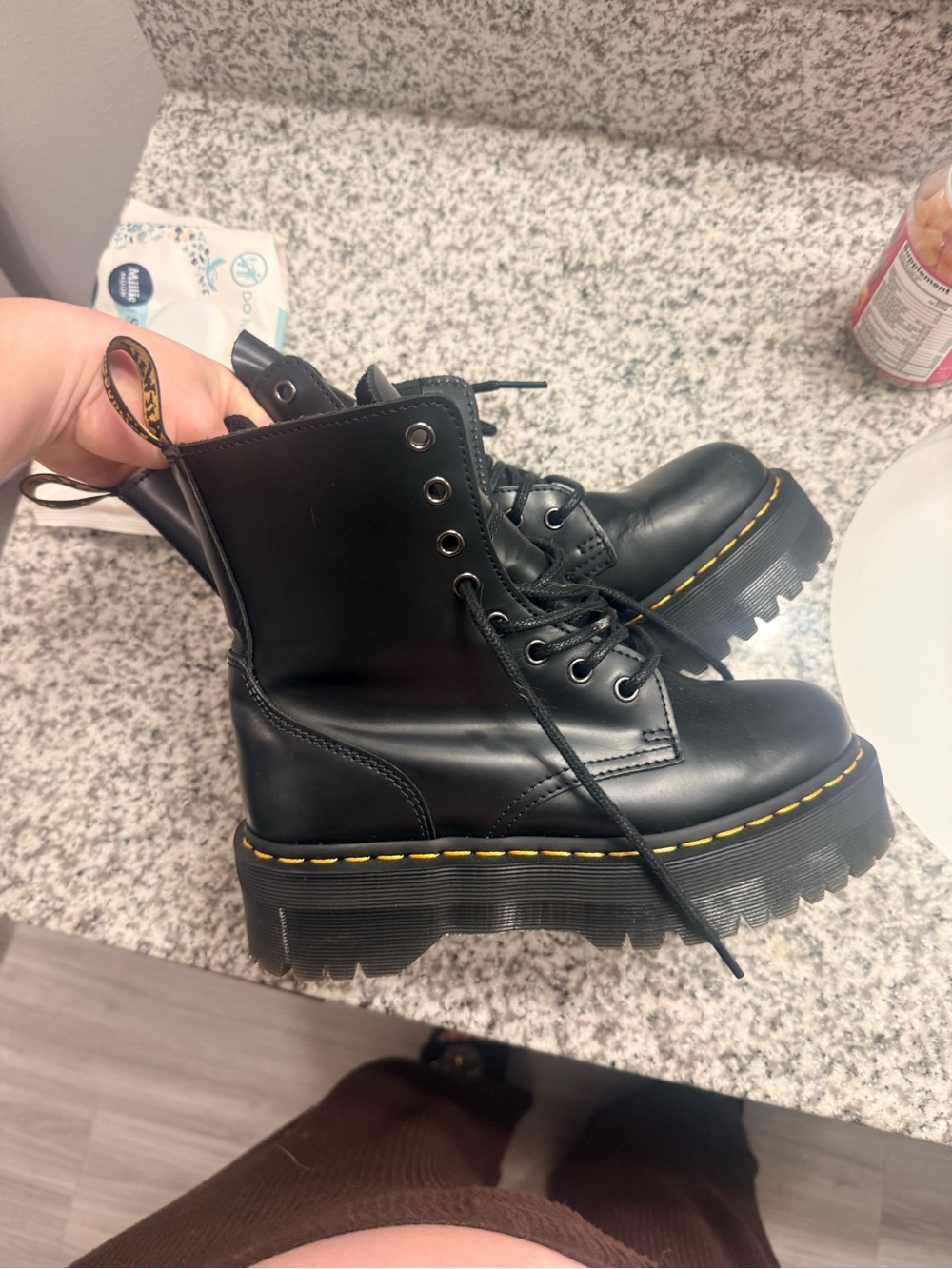 Dr. Martens Black platform boots